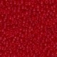 Miyuki rocailles kralen 11/0 - Matted transparent red 11-141F
